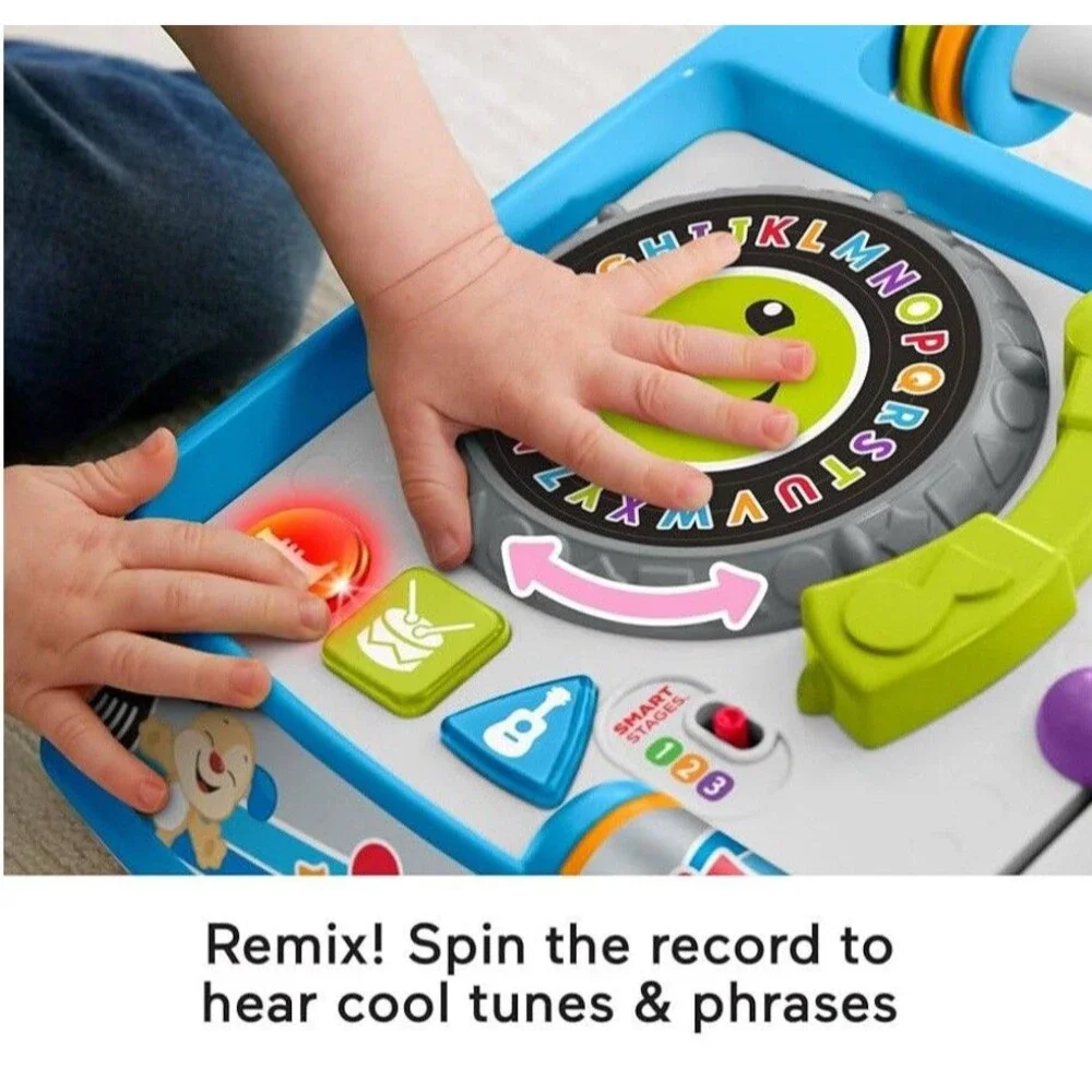 New Fisher-Price Laugh & Learn Remix Record Player, Musical Toy with Learning